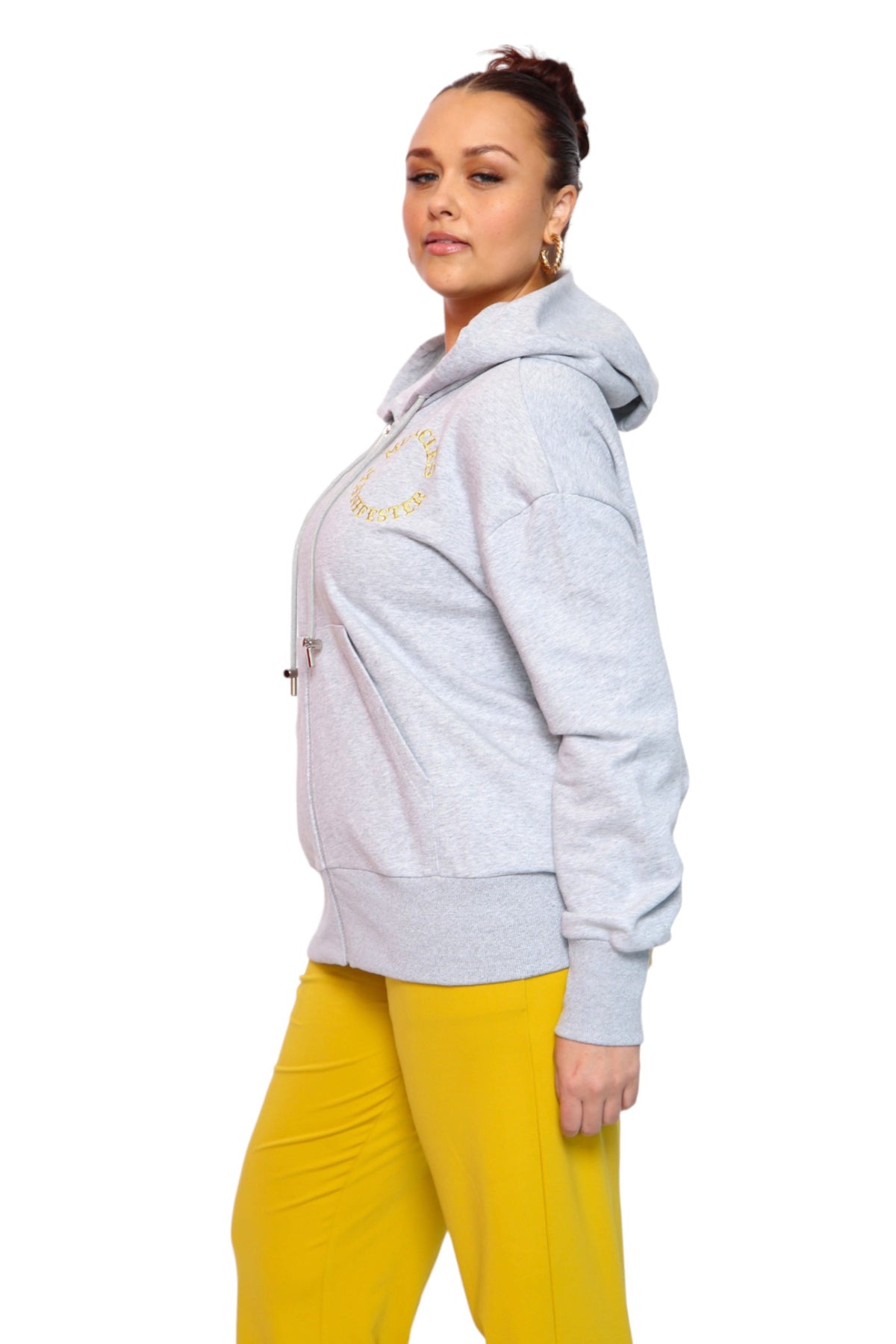 Zip Hoodie - Light Grey - Unisex Hoodies