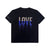 LOVE Rhinestoned T-Shirt - Black
