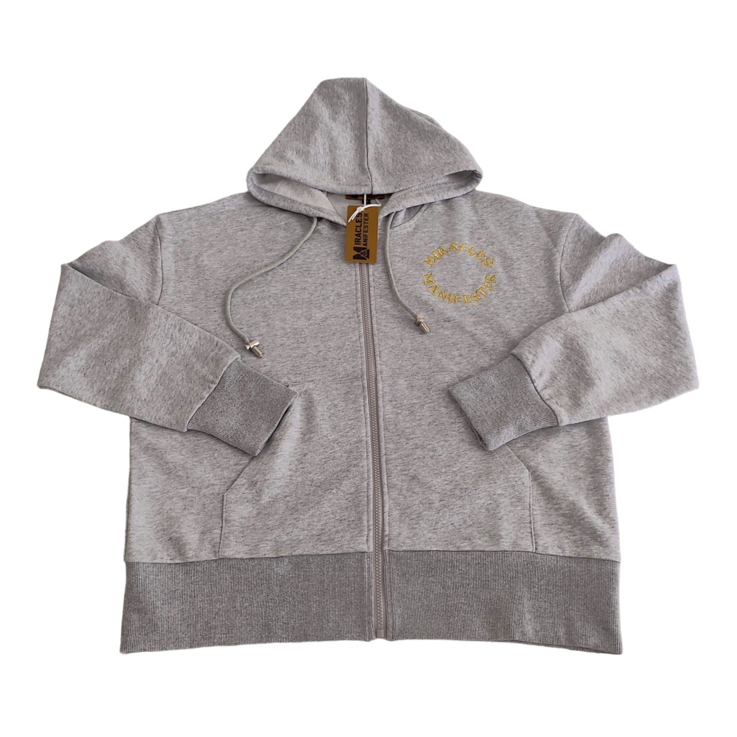 Zip Hoodie - Light Grey - Unisex Hoodies