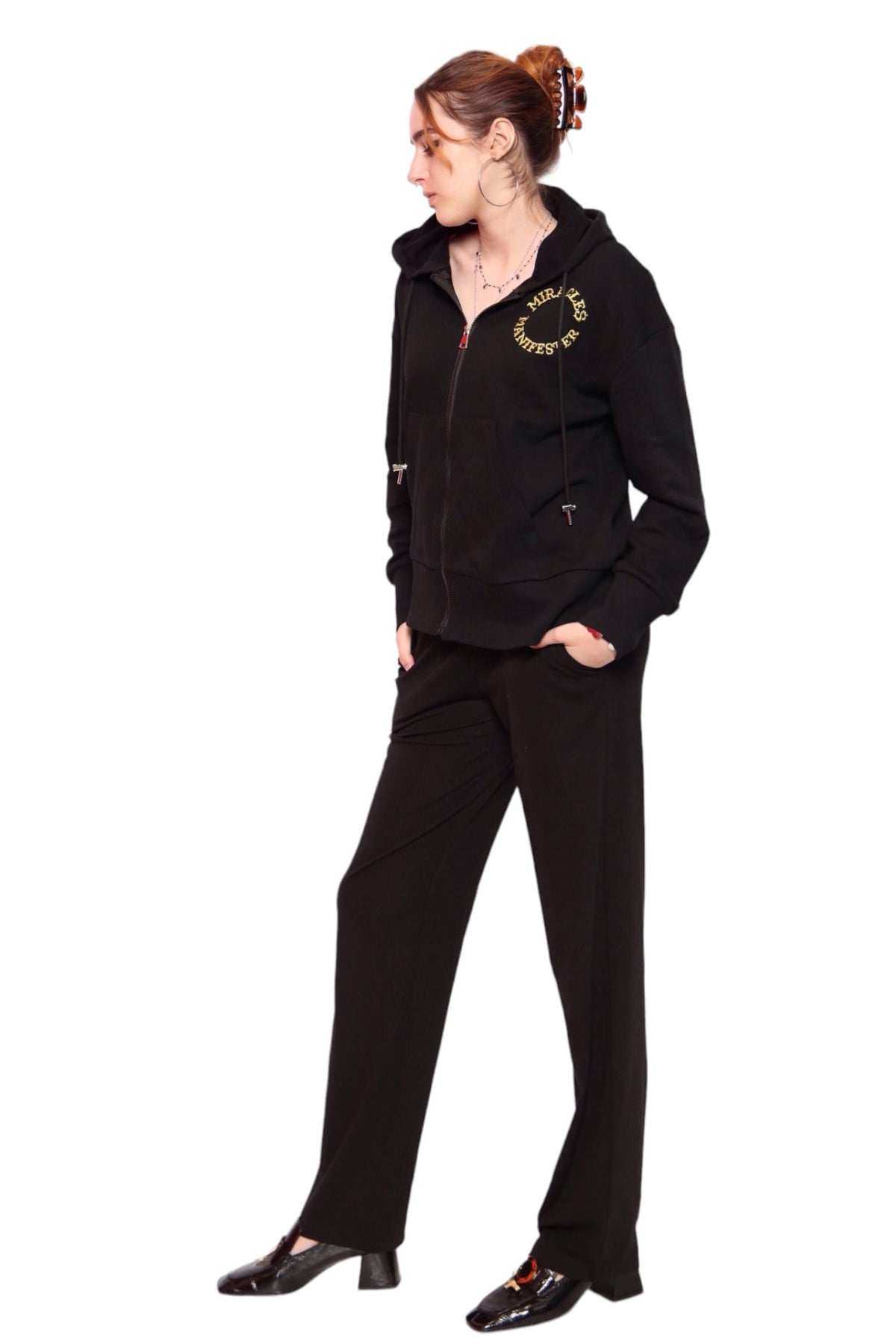 Zip Hoodie - Black - Unisex Hoodies