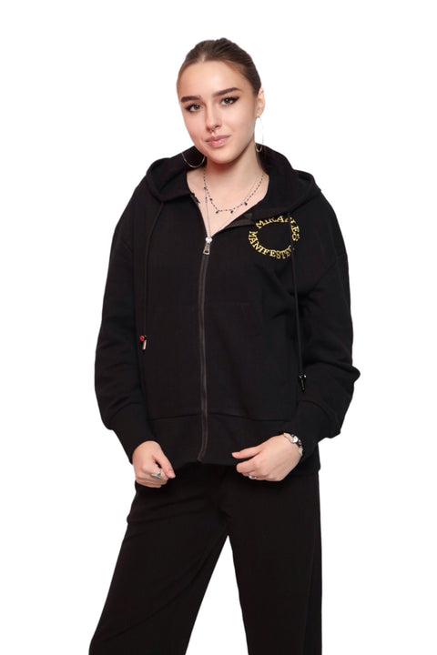 Zip Hoodie - Black