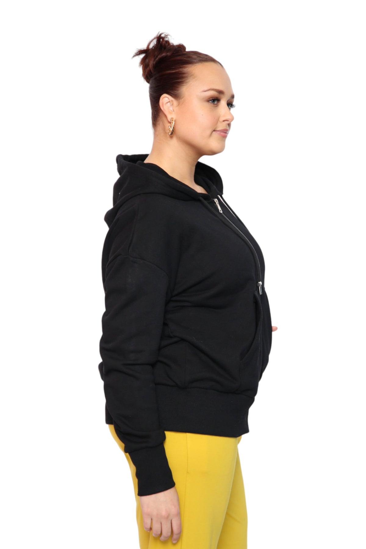 Zip Hoodie - Black - Unisex Hoodies