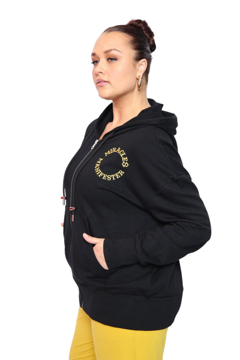 Zip Hoodie - Black