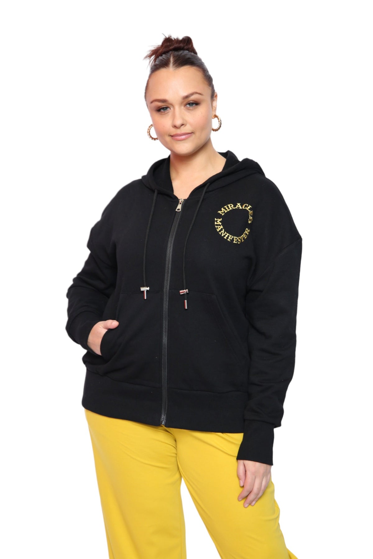 Zip Hoodie - Black - Unisex Hoodies