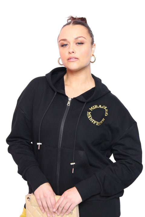 Zip Hoodie - Black