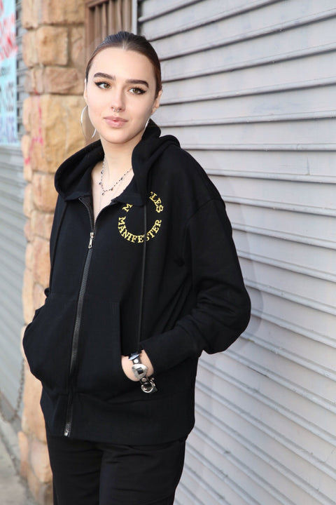 Zip Hoodie - Black