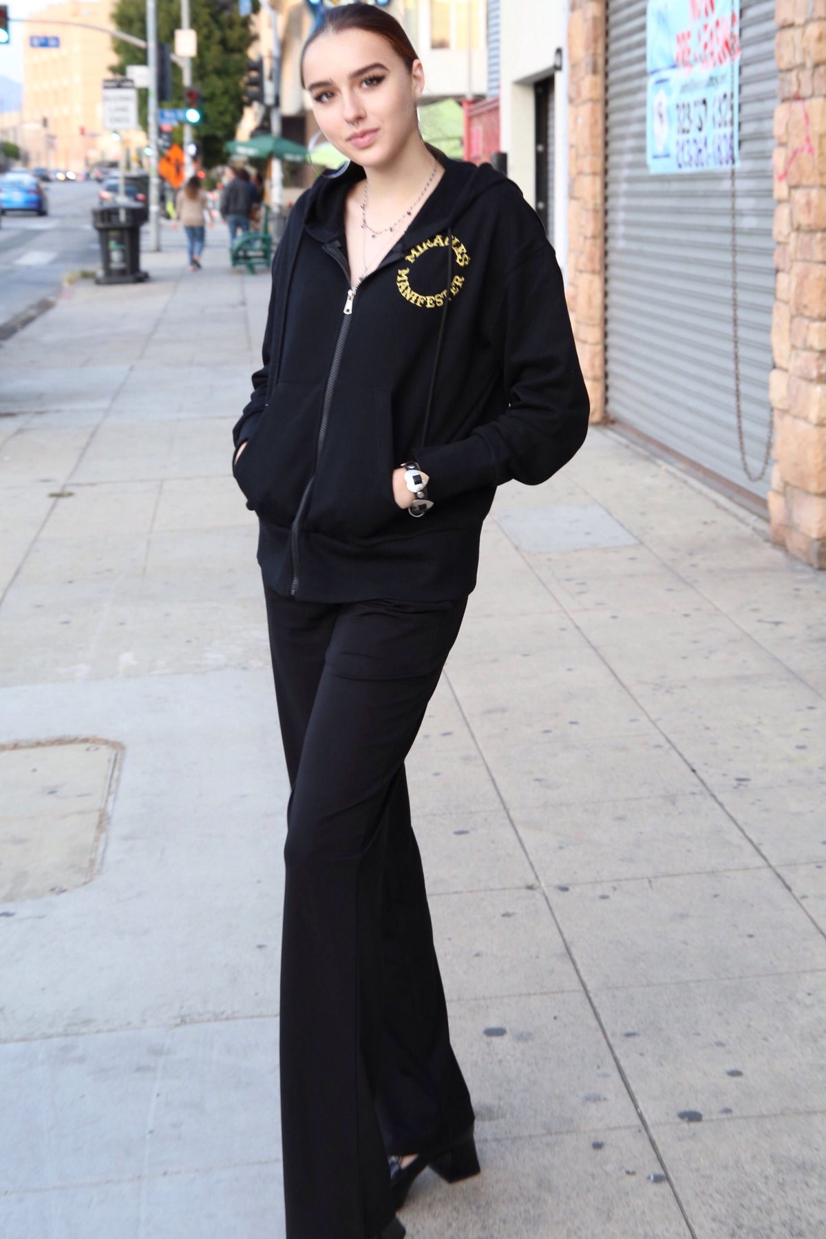 Zip Hoodie - Black - Unisex Hoodies