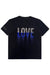 LOVE Rhinestoned T-Shirt - Black