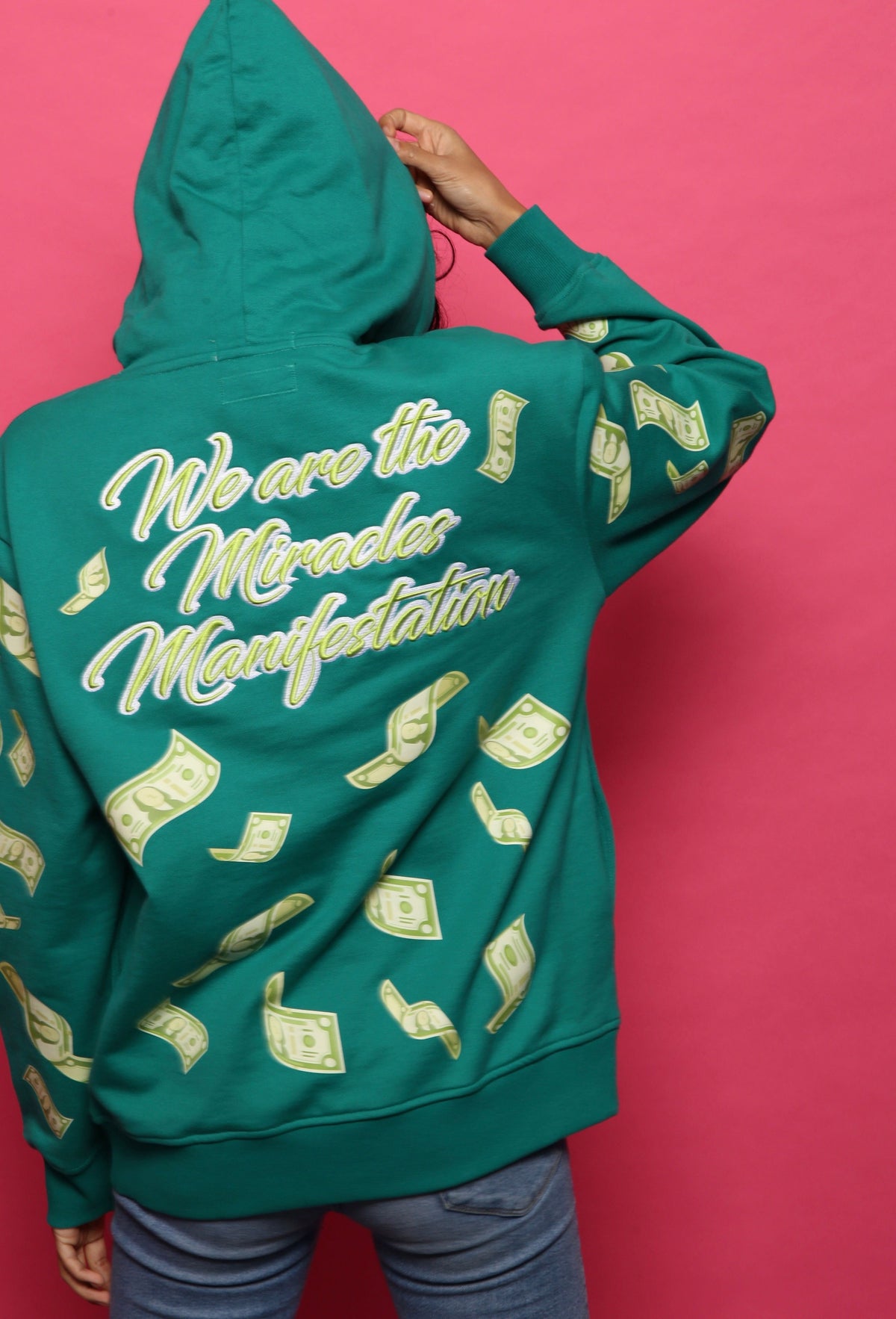 Affirmation Hoodie - Emerald Green
