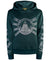 God First Affirmation Hoodie With Rhinestone Design - Forest Green