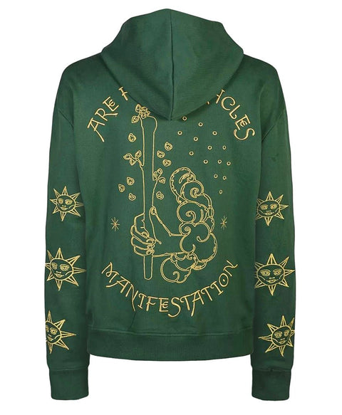 ‘Sexy Hoodies Generation’ Embroidered Affirmation Hoodie - Green