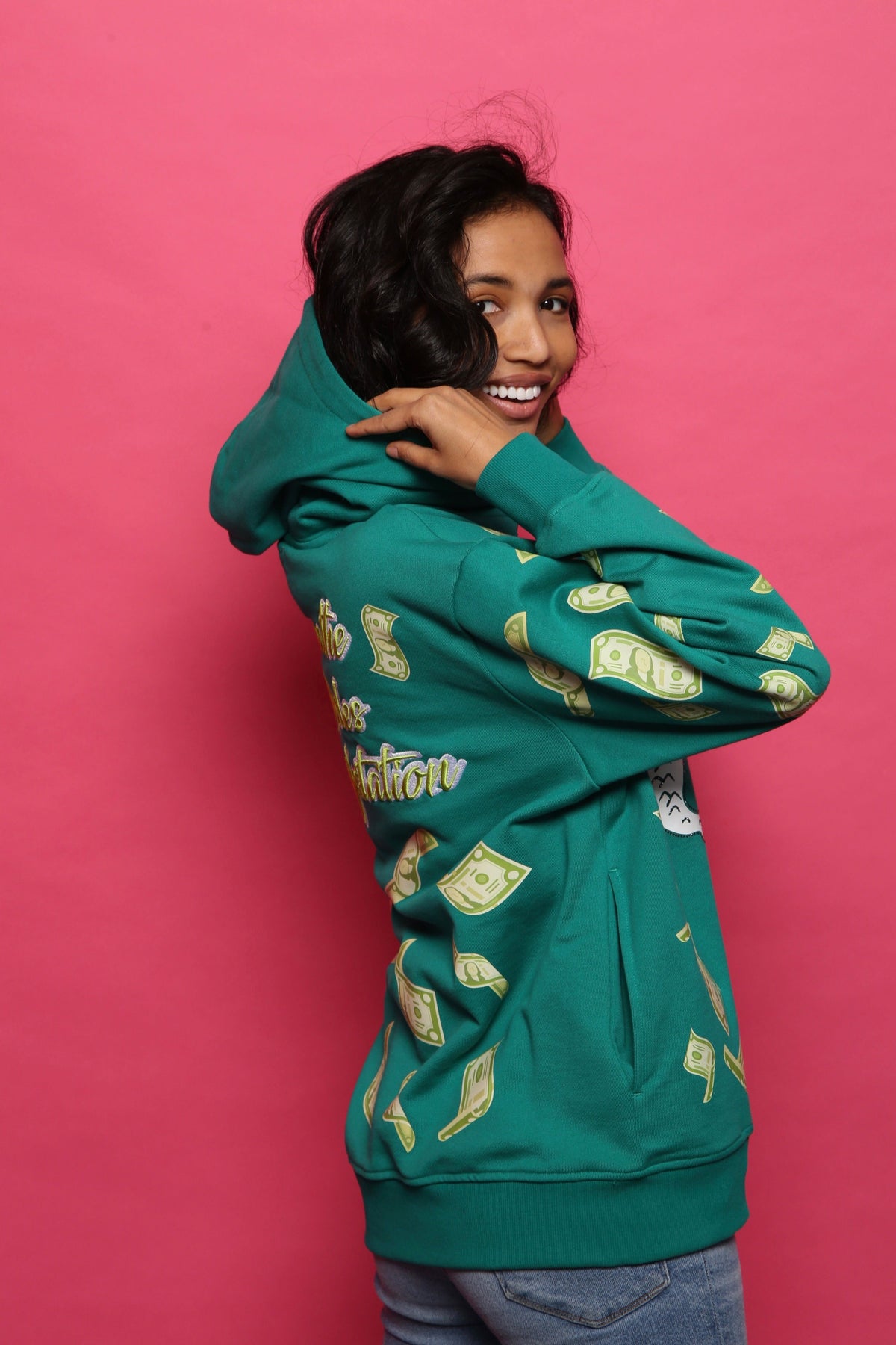 Affirmation Hoodie - Emerald Green