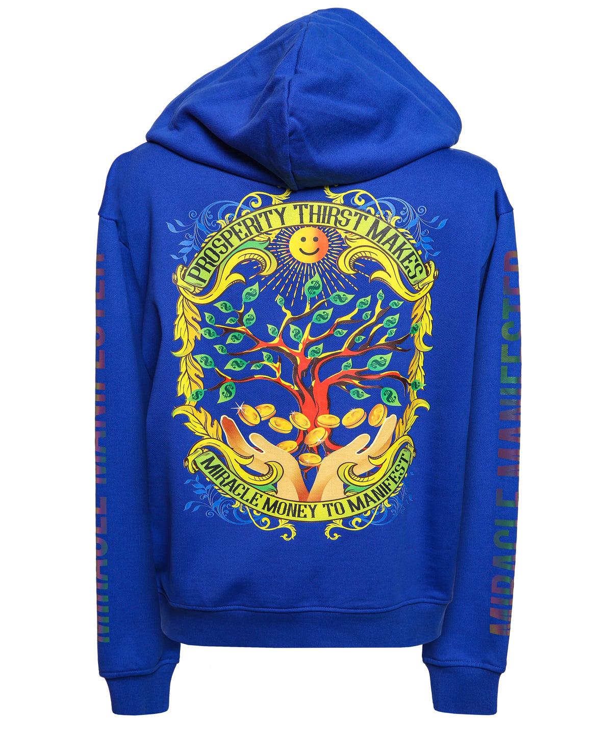 Royal blue 2024 graphic hoodie