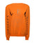 Embroidered Leo Zodiac Sign Sweatshirt - Orange