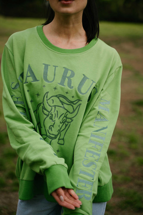 Zodiac Sign Sweatshirt - Green