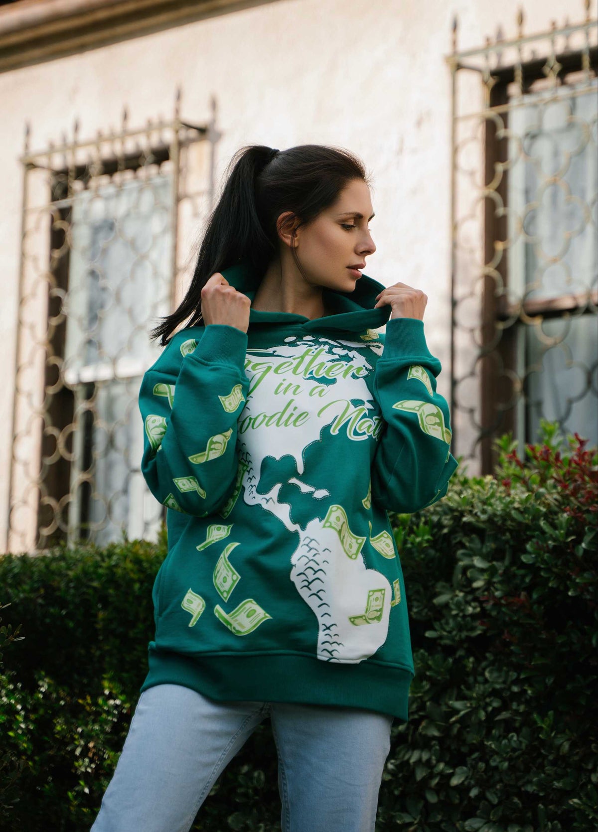 Emerald 2024 green sweatshirt