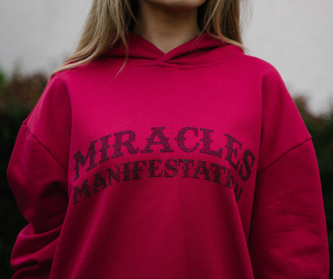 Affirmation Hoodie - Raspberry