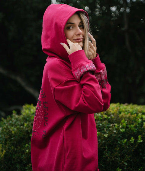 Affirmation Hoodie - Raspberry