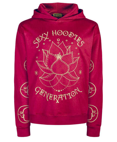 ‘Sexy Hoodies Generation’ Embroidered Affirmation Hoodie - Bordeaux