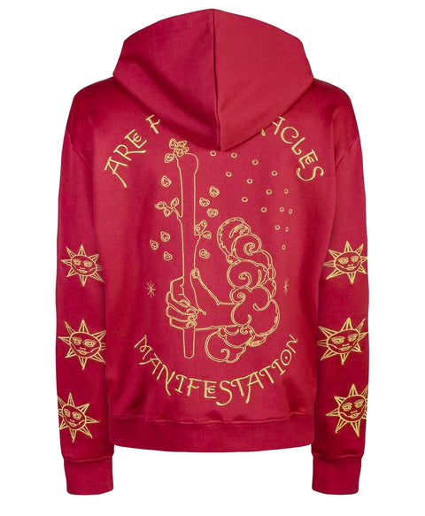 ‘Sexy Hoodies Generation’ Embroidered Affirmation Hoodie - Bordeaux