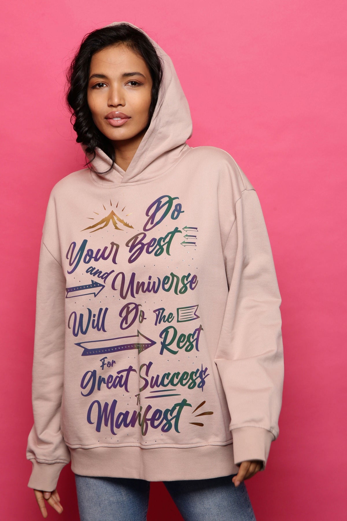 Affirmation Hoodie - Beige - Unisex Hoodies