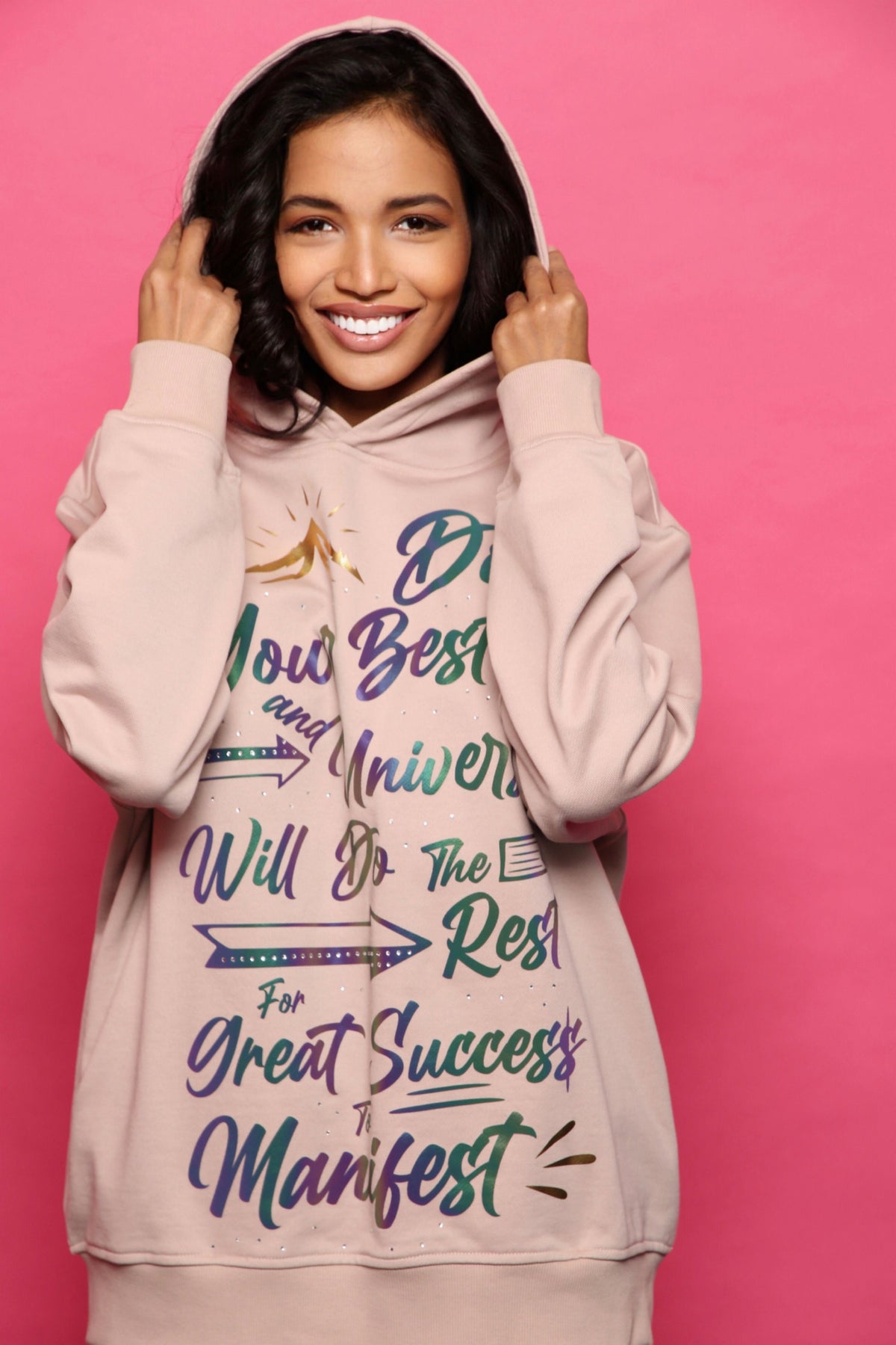 Affirmation Hoodie - Beige - Unisex Hoodies