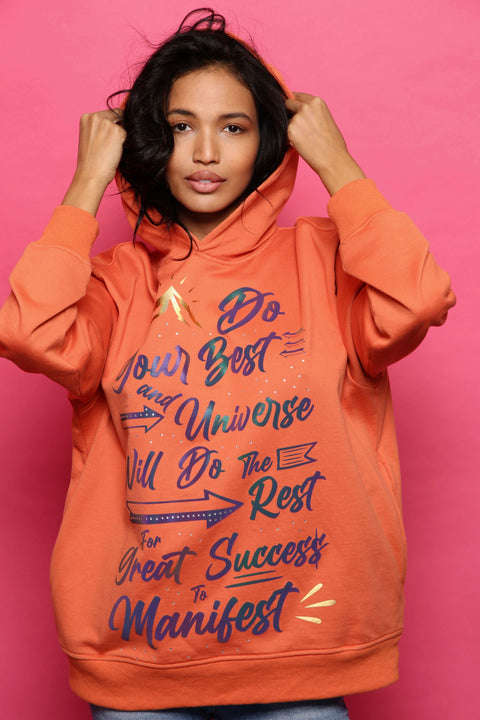 Affirmation Hoodie - Orange