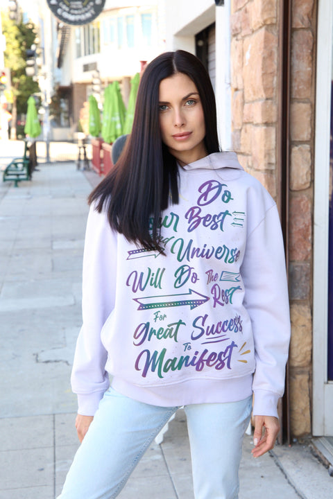 Affirmation Hoodie - Lavender