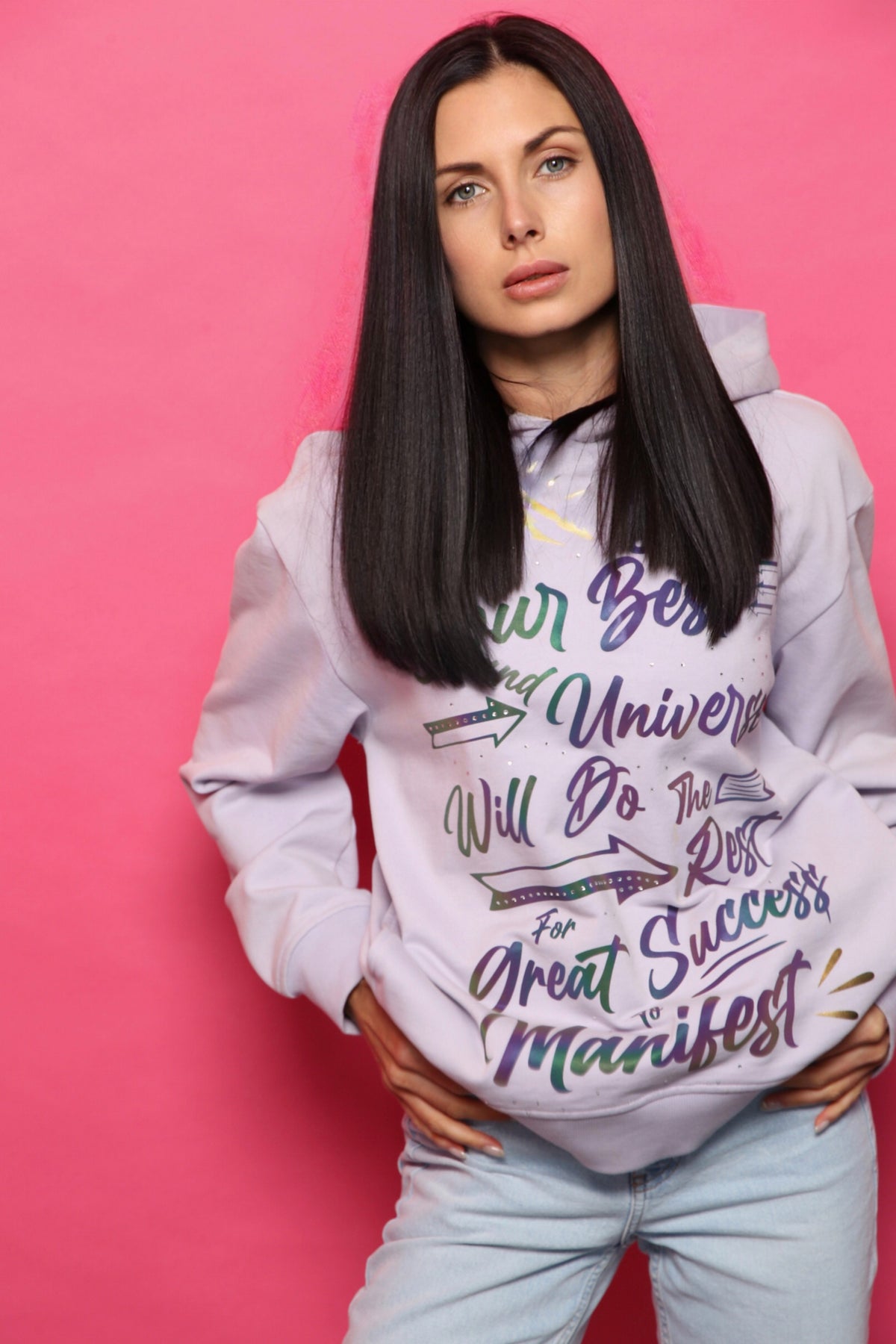 Affirmation Hoodie - Lavender - Unisex Hoodies