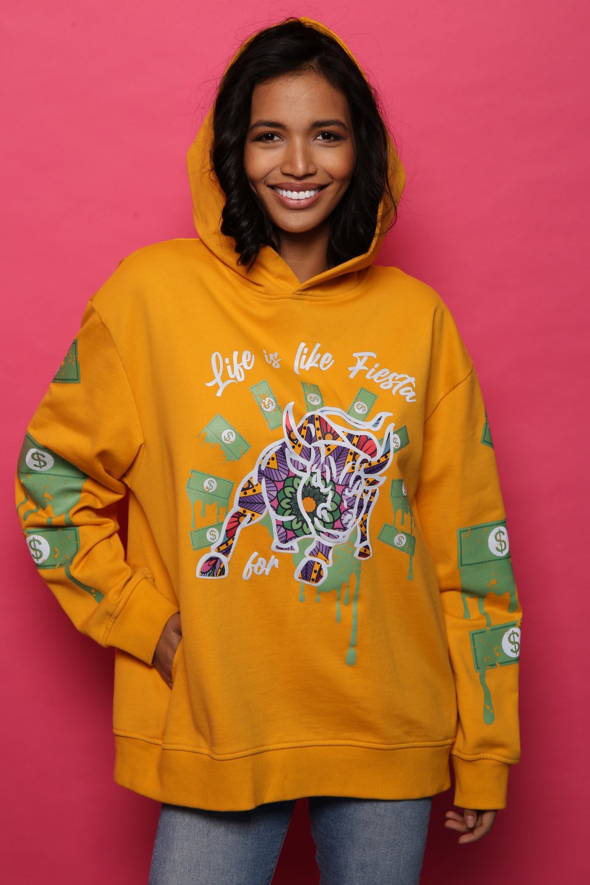 Affirmation Hoodie - Yellow - Unisex Hoodies