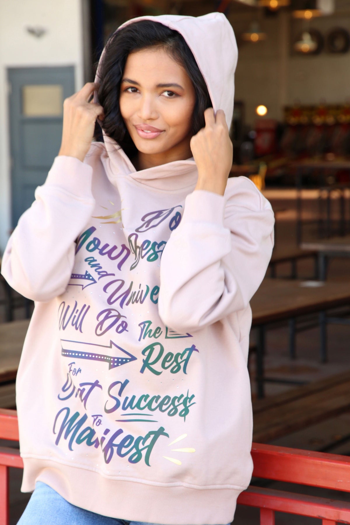 Affirmation Hoodie - Beige - Unisex Hoodies