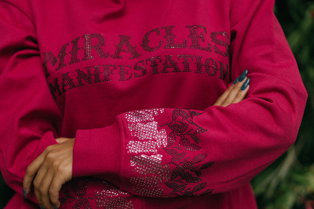 Affirmation Hoodie - Raspberry