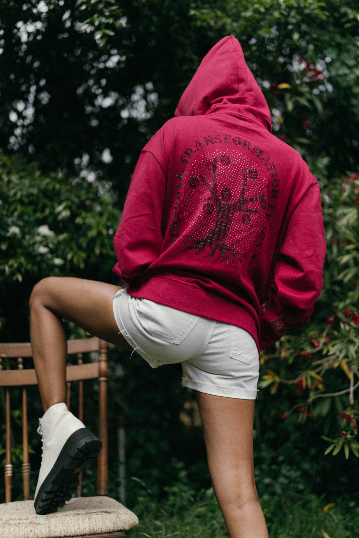 Affirmation Hoodie - Raspberry