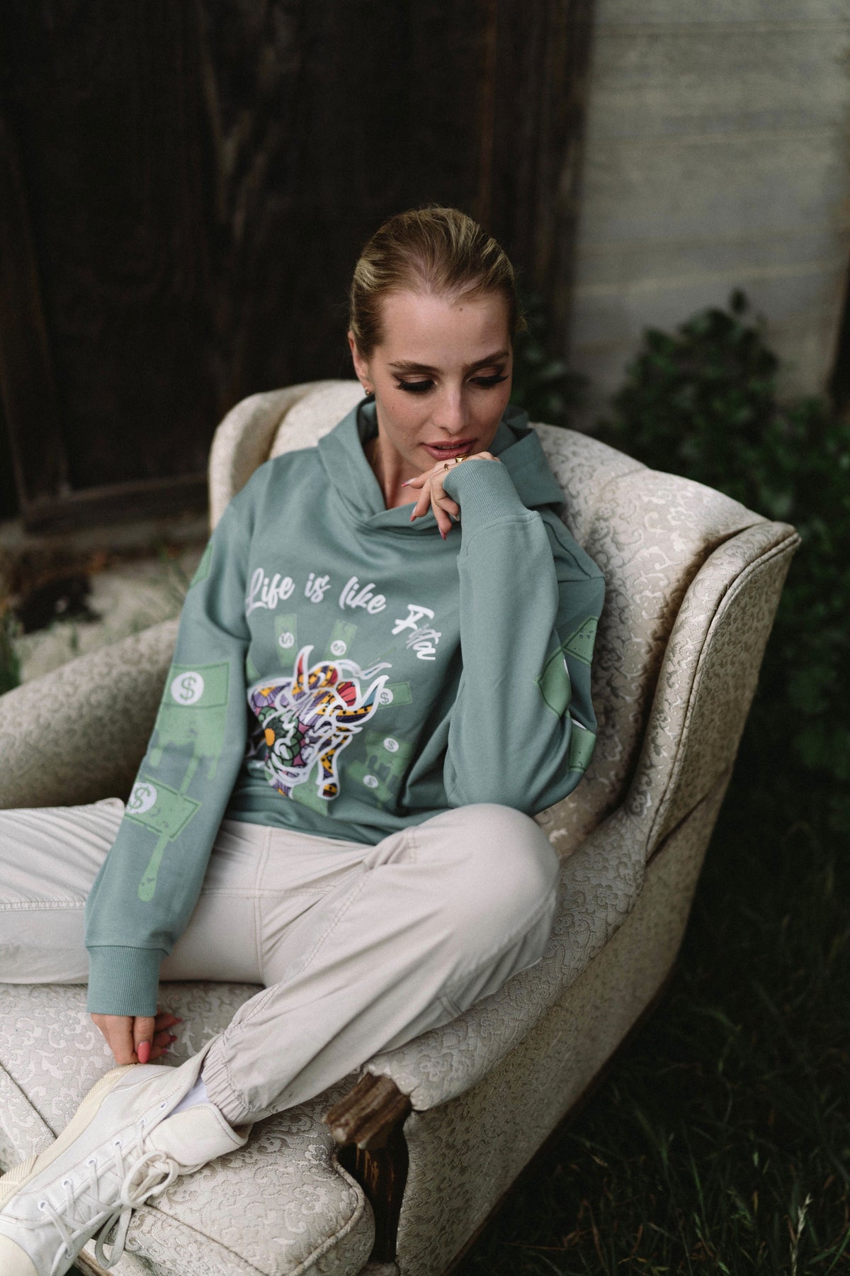 Affirmation Hoodie - Green - Unisex Hoodies