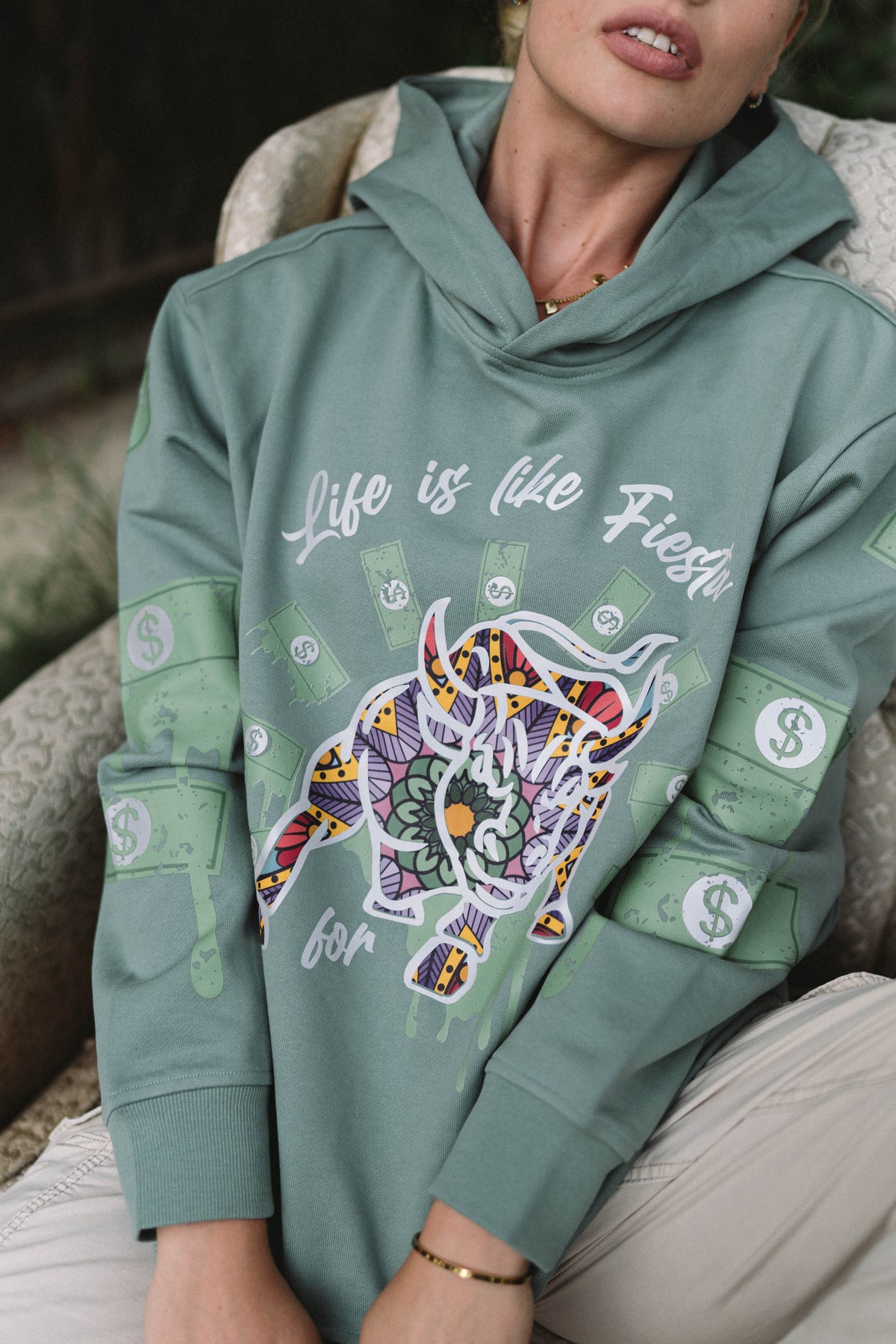 Affirmation Hoodie - Green - Unisex Hoodies