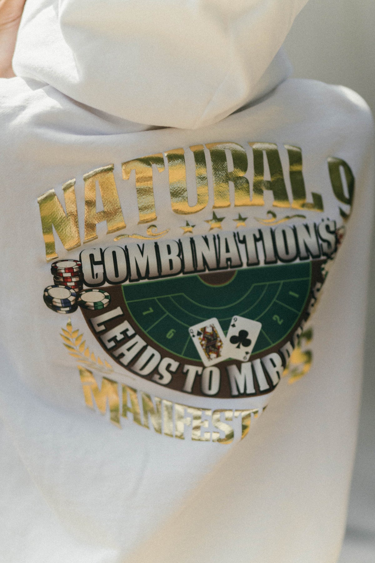 Casino Embroidered Affirmation Hoodie