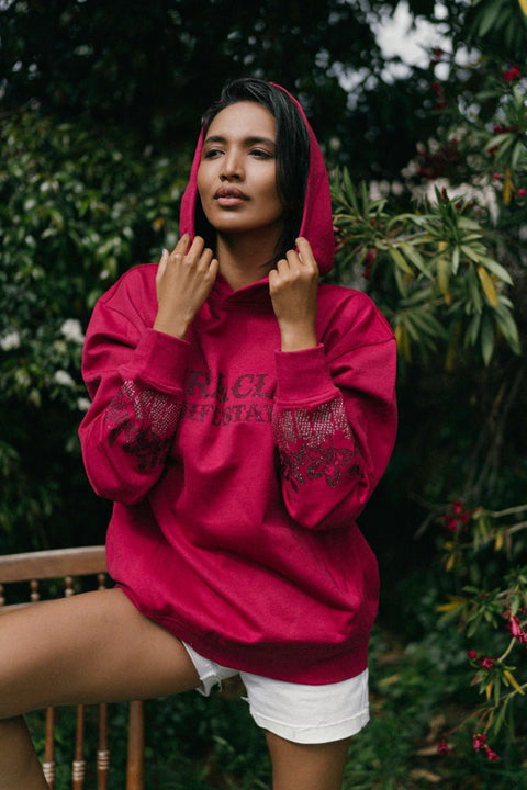 Affirmation Hoodie - Raspberry