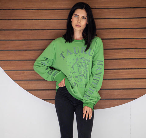 Zodiac Sign Sweatshirt - Green