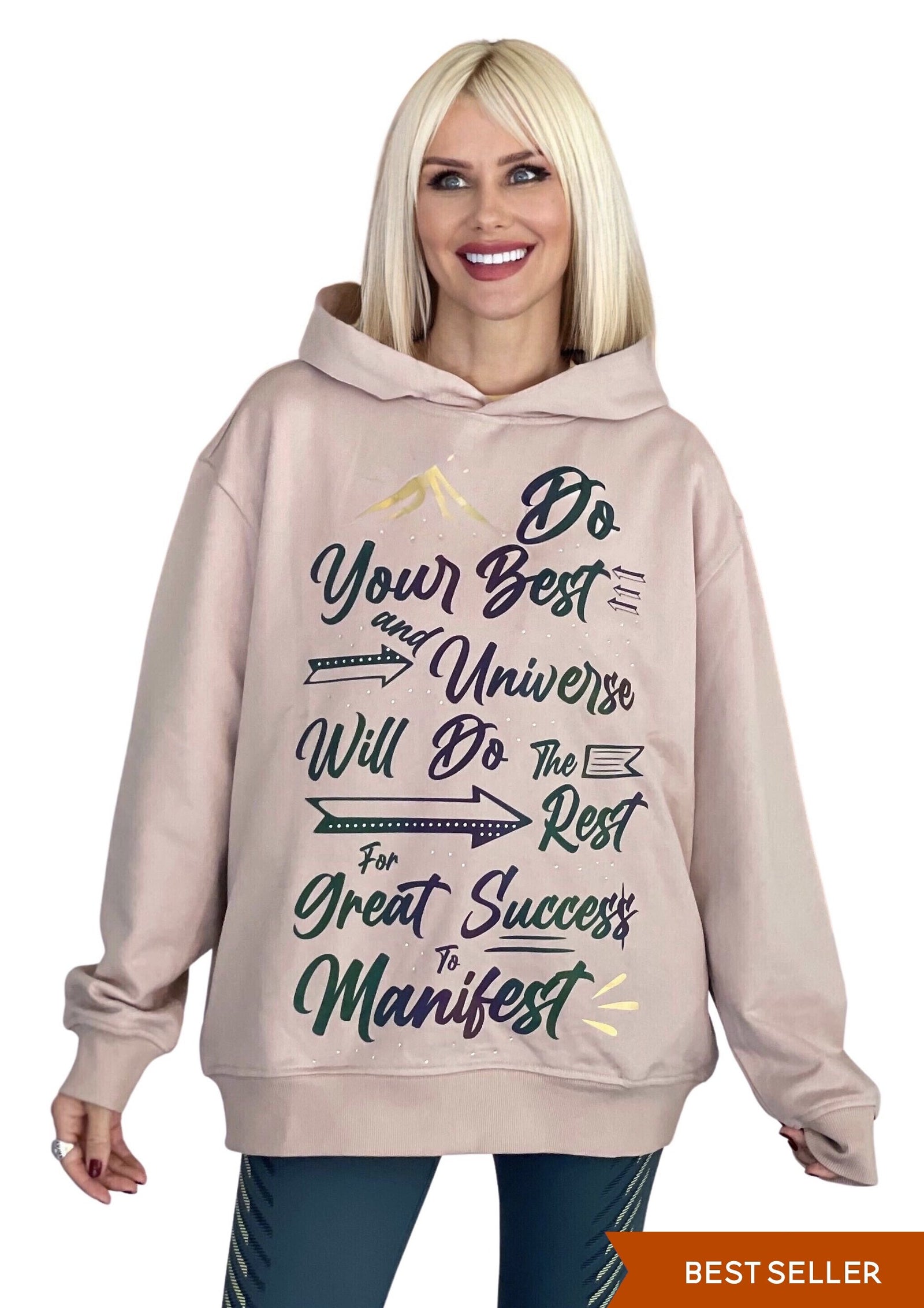 Affirmation Hoodie - Beige - Unisex Hoodies