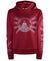 God First Affirmation Hoodie With Rhinestone Design - Bordeaux